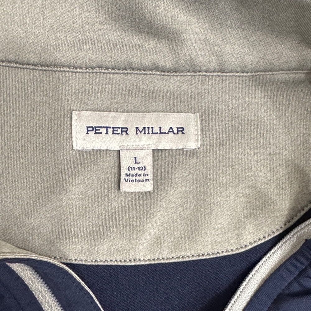 Peter Millar Navy and Gray Pullover - Picture 2 of 3